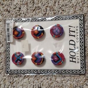 NEW Vintage Western Button Covers USA